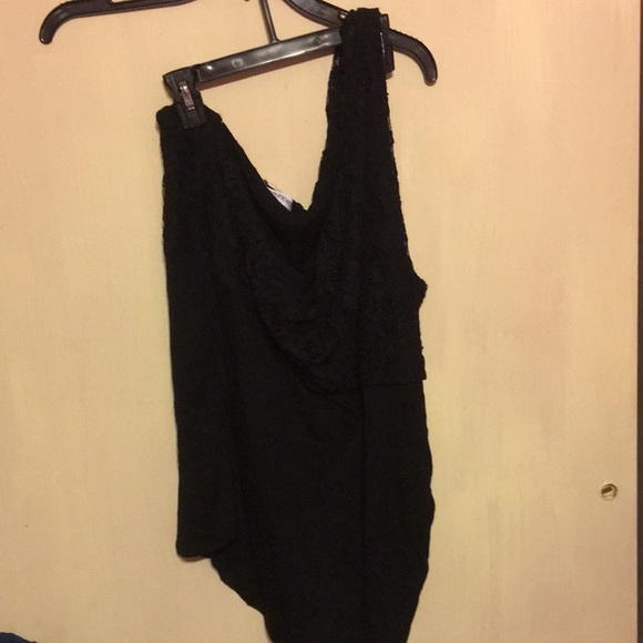 Maurices Tops - Black lace one shoulder top from Maurice’s